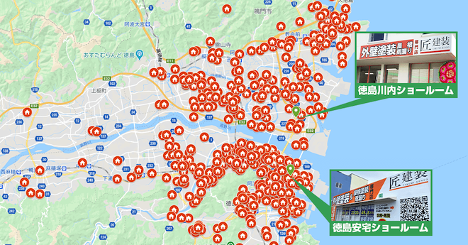 徳島県エリア地図