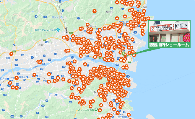 徳島県エリア地図