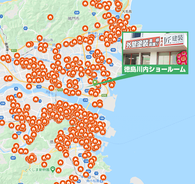 徳島県エリア地図